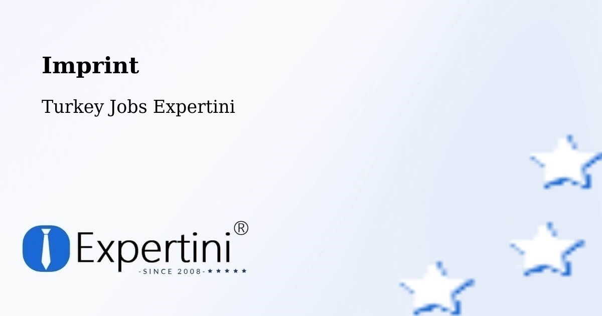 Imprint – Muratli - Turkey Jobs Expertini